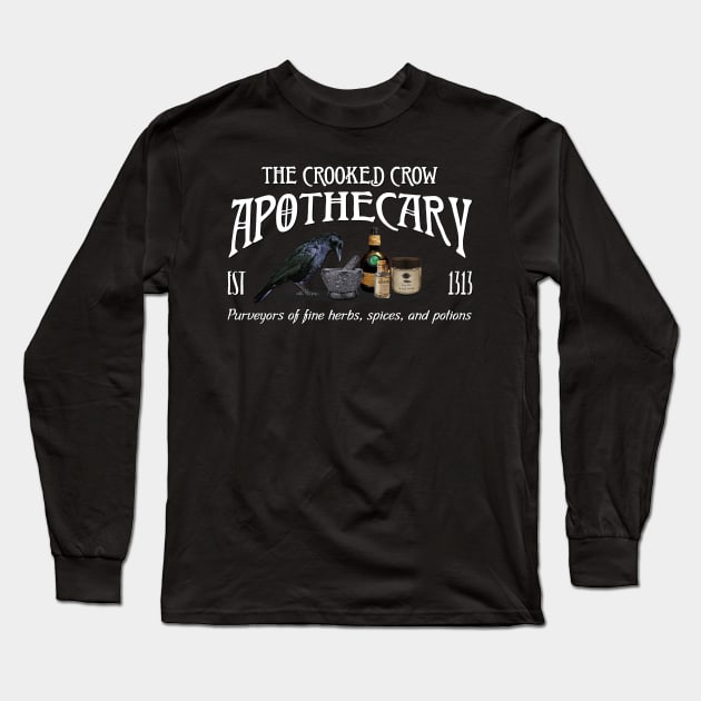 The Crooked Crow Apothecary Long Sleeve T-Shirt by DreamStatic